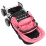 Carrito para 2 niños tandem de acero rosa y negro de vidaXL, Cochecitos de bebé - Ref: Foro24-10157, Precio: 207,26 €, Descue...