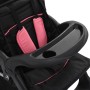 Carrito para 2 niños tandem de acero rosa y negro de vidaXL, Cochecitos de bebé - Ref: Foro24-10157, Precio: 207,26 €, Descue...