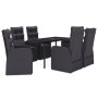 7-piece garden dining set with black cushions by , Garden sets - Ref: Foro24-3099499, Price: 1,00 €, Discount: %