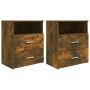 Nightstands 2 pcs smoked oak color 50x32x60 cm by vidaXL, Nightstands - Ref: Foro24-815859, Price: 58,55 €, Discount: %