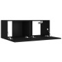 Set de muebles para TV 8 piezas madera contrachapada negro de , Muebles TV - Ref: Foro24-3114215, Precio: 285,99 €, Descuento: %