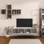 Juego de mueble TV 7 piezas madera contrachapada gris hormigón de , Muebles TV - Ref: Foro24-3114505, Precio: 181,10 €, Descu...