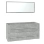 Conjunto de muebles de baño madera contrachapada gris hormigón de , Muebles de baño - Ref: Foro24-3152856, Precio: 308,28 €, ...