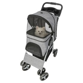 TRIXIE Foldable Pet Stroller for Cats and Dogs Gray by , pet strollers - Ref: Foro24-434084, Price: 118,99 €, Discount: %