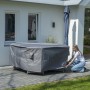 Madison Gartenmöbelabdeckung 200 cm rund grau von , Abdeckungen für Gartenmöbel - Ref: Foro24-423683, Preis: 76,86 €, Rabatt: %