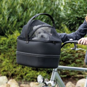 TRIXIE Front bicycle basket for pets black 41x47x29 cm by , Pet carriers and boxes - Ref: Foro24-425435, Price: 118,99 €, Dis...