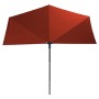 Madison Sun Wave Balcony Parasol 270x150 cm Brick Red by , Umbrellas - Ref: Foro24-423725, Price: 198,91 €, Discount: %