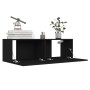 Set de muebles de salón TV 8 piezas madera ingeniería negro de , Muebles TV - Ref: Foro24-3078754, Precio: 299,80 €, Descuent...