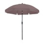 Madison Round Lanzarote Parasol Taupe Gray 250 cm by , Umbrellas - Ref: Foro24-429016, Price: 69,79 €, Discount: %