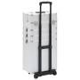 Maletín trolley de maquillaje de aluminio plateado de vidaXL, Neceseres - Ref: Foro24-91814, Precio: 121,04 €, Descuento: %