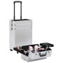 Maletín trolley de maquillaje de aluminio plateado de vidaXL, Neceseres - Ref: Foro24-91814, Precio: 121,04 €, Descuento: %