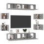 Betongraues 7-teiliges Wohnzimmermöbelset von , TV-Möbel - Ref: Foro24-3079068, Preis: 274,99 €, Rabatt: %