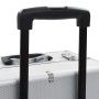 Maletín trolley de maquillaje de aluminio plateado de vidaXL, Neceseres - Ref: Foro24-91814, Precio: 121,04 €, Descuento: %