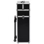 Black aluminum makeup trolley case crocodile print by vidaXL, toiletry bags - Ref: Foro24-91824, Price: 101,34 €, Discount: %