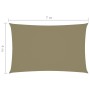 Toldo de vela rectangular tela Oxford beige 4x7 m de , Sombrillas - Ref: Foro24-135163, Precio: 83,76 €, Descuento: %