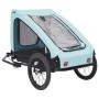 Blauer und schwarzer Haustier-Fahrradanhänger von , Kinderwagen für Haustiere - Ref: Foro24-92595, Preis: 124,32 €, Rabatt: %