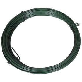 Wire for tying fences 25 m 1.4/2 mm green steel by , Accessories for gates and fences - Ref: Foro24-140368, Price: 8,99 €, Di...