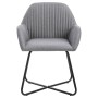 Swivel dining chairs 2 units light gray fabric by vidaXL, dining chairs - Ref: Foro24-249807, Price: 166,74 €, Discount: %