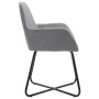 Sillas de comedor giratorias 2 unidades tela gris claro de vidaXL, Sillas de comedor - Ref: Foro24-249807, Precio: 166,74 €, ...