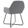 Sillas de comedor giratorias 2 unidades tela gris claro de vidaXL, Sillas de comedor - Ref: Foro24-249807, Precio: 166,74 €, ...