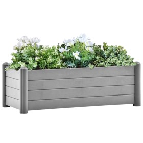 Arriate de jardín PP gris piedra 100x43x35 cm de , Maceteros y jardineras - Ref: Foro24-317580, Precio: 97,99 €, Descuento: %