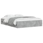 Cama con cajones madera ingeniería gris hormigón 140x190 cm de , Camas y somieres - Ref: Foro24-3207304, Precio: 193,03 €, De...