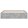 Cama con cajones madera ingeniería gris hormigón 140x190 cm de , Camas y somieres - Ref: Foro24-3207304, Precio: 193,03 €, De...