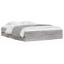 Cama con cajones madera ingeniería gris Sonoma 140x190 cm de , Camas y somieres - Ref: Foro24-3207306, Precio: 195,99 €, Desc...