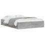 Cama con cajones madera ingeniería gris Sonoma 140x190 cm de , Camas y somieres - Ref: Foro24-3207306, Precio: 195,99 €, Desc...