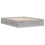 Sonoma gray engineered wood bed with drawers 140x190 cm by , Beds and slatted bases - Ref: Foro24-3207306, Price: 195,21 €, D...