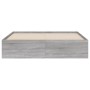 Cama con cajones madera ingeniería gris Sonoma 140x190 cm de , Camas y somieres - Ref: Foro24-3207306, Precio: 195,99 €, Desc...