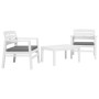 Juego de muebles de jardín 3 piezas plástico blanco de vidaXL, Conjuntos de jardín - Ref: Foro24-45620, Precio: 202,12 €, Des...