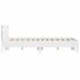 Bed frame with headboard and white LED lights 120x200 cm by , Beds and slatted bases - Ref: Foro24-3207553, Price: 167,92 €, ...