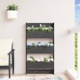 Wall planter 3 levels gray pine wood 60x18.5x110 cm by , Pots and planters - Ref: Foro24-825116, Price: 102,99 €, Discount: %