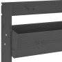 Wall planter 3 levels gray pine wood 60x18.5x110 cm by , Pots and planters - Ref: Foro24-825116, Price: 102,99 €, Discount: %