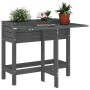 Planter with folding lid solid gray pine wood by , Pots and planters - Ref: Foro24-825123, Price: 95,26 €, Discount: %