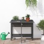 Planter with folding lid solid gray pine wood by , Pots and planters - Ref: Foro24-825123, Price: 95,26 €, Discount: %