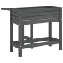 Planter with folding lid solid gray pine wood by , Pots and planters - Ref: Foro24-825123, Price: 95,26 €, Discount: %