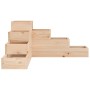 4-tier planter solid pine wood 80.5x79x36 cm by , Pots and planters - Ref: Foro24-825317, Price: 72,99 €, Discount: %