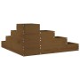 Planter 4 levels solid honey brown pine wood 80.5x79x36cm by , Pots and planters - Ref: Foro24-825320, Price: 90,99 €, Discou...