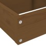 Planter 4 levels solid honey brown pine wood 80.5x79x36cm by , Pots and planters - Ref: Foro24-825320, Price: 90,99 €, Discou...