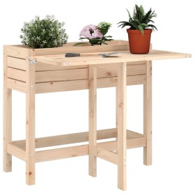 Planter with folding lid solid pine wood by , Pots and planters - Ref: Foro24-825121, Price: 58,83 €, Discount: %