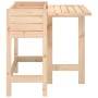 Jardinera con tapa plegable madera maciza de pino de , Maceteros y jardineras - Ref: Foro24-825121, Precio: 58,99 €, Descuent...