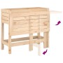 Planter with folding lid solid pine wood by , Pots and planters - Ref: Foro24-825121, Price: 59,18 €, Discount: %