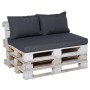 Madison Gray Panama Pallet Cushion Set by , Cushions for chairs and sofas - Ref: Foro24-429035, Price: 148,99 €, Discount: %