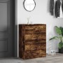 Shoe cabinet with 2 folding smoked oak drawers 80x42x108 cm by , Shoe racks and shoe organizers - Ref: Foro24-3214403, Price:...