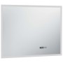 Bathroom mirror with LED, touch sensor and clock 80x60 cm by vidaXL, Mirrors - Ref: Foro24-144738, Price: 123,40 €, Discount: %