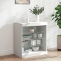 Sideboard mit weißen LED-Leuchten 60,5x37x67 cm von , Sideboards - Ref: Foro24-836693, Preis: 59,77 €, Rabatt: %