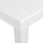 Mesa de jardín de plástico aspecto ratán blanco 79x79x72 cm de vidaXL, Mesas de jardín - Ref: Foro24-45601, Precio: 89,38 €, ...