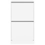 Shoe cabinet with 2 folding drawers white 60x42x108 cm by , Shoe racks and shoe organizers - Ref: Foro24-3214385, Price: 94,0...